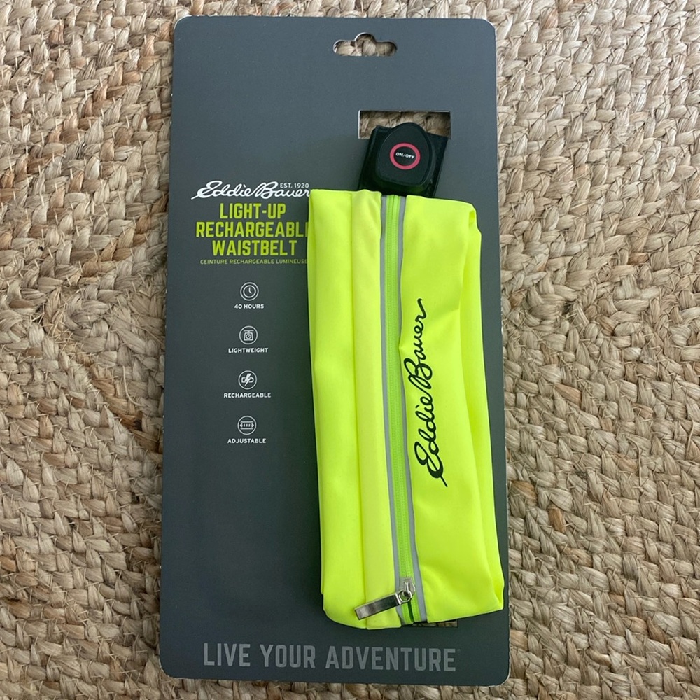 Eddie Bauer Light-up Rechargeable Waistbelt NEW